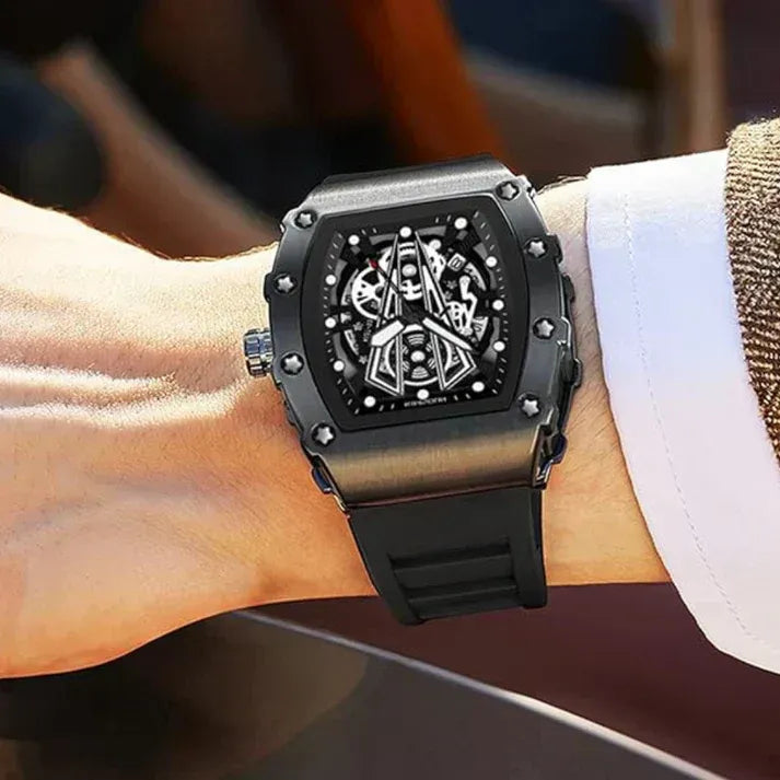 RM Men's Luxury Watch Skeleton Dial Watch