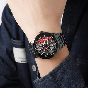 Men's Luxury Watch Rotary Sport Car Rim Watch For Men